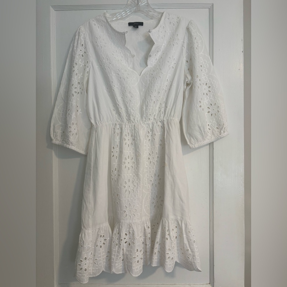Jcrew White summer dress/beach cover up
